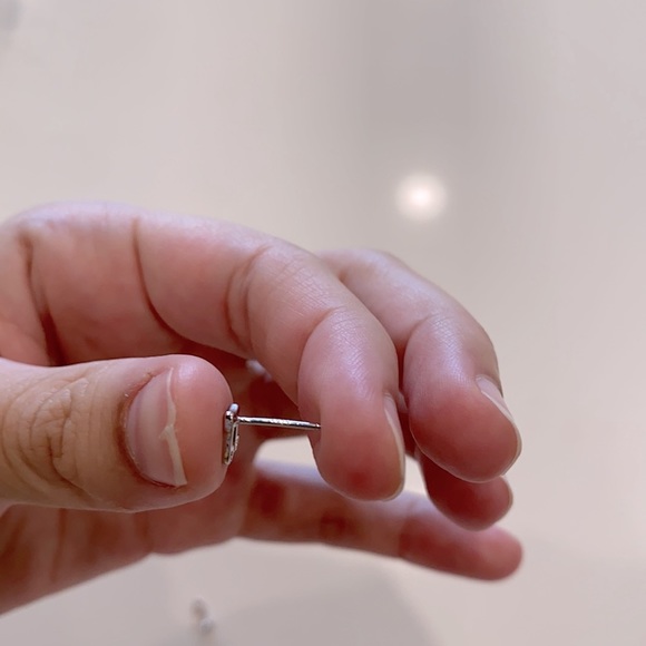 Music Notes Earrings - Sterling Silver 925 Stud Earrings - Picture 4 of 4